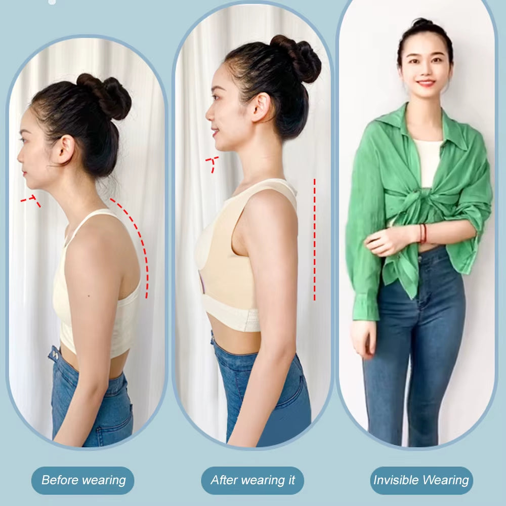 Posture Corrector for Women,Back Posture Corrector Women, Back Brace & Adjustable Upper, Back Straightener Posture Corrector